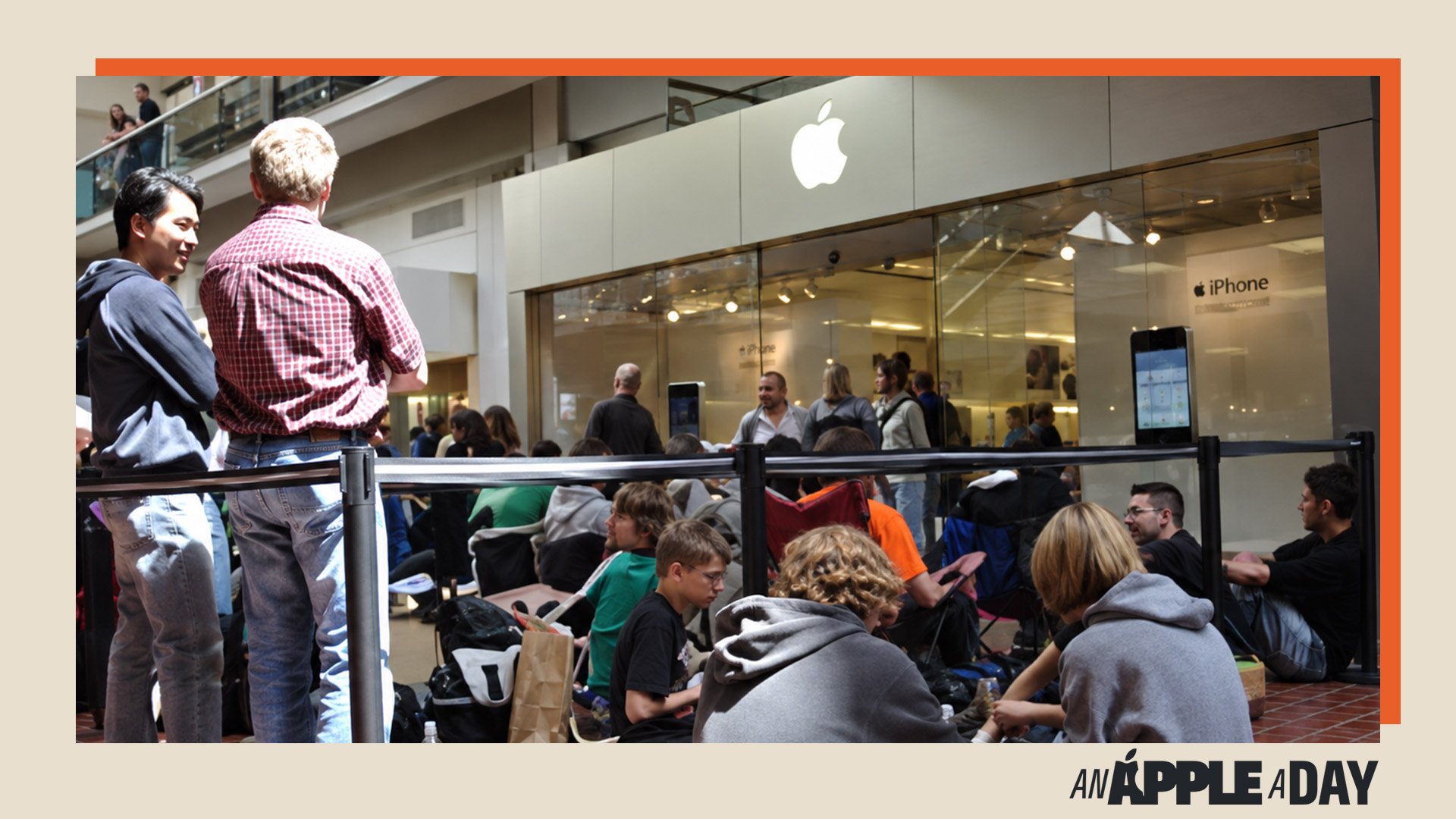 Buying an iPhone is easy now, but people were sleeping on sidewalks for the first model