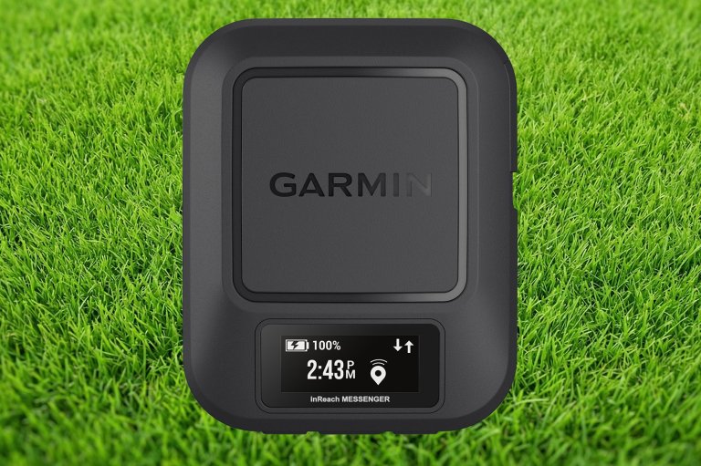 Garmin Inreach messenger on grass