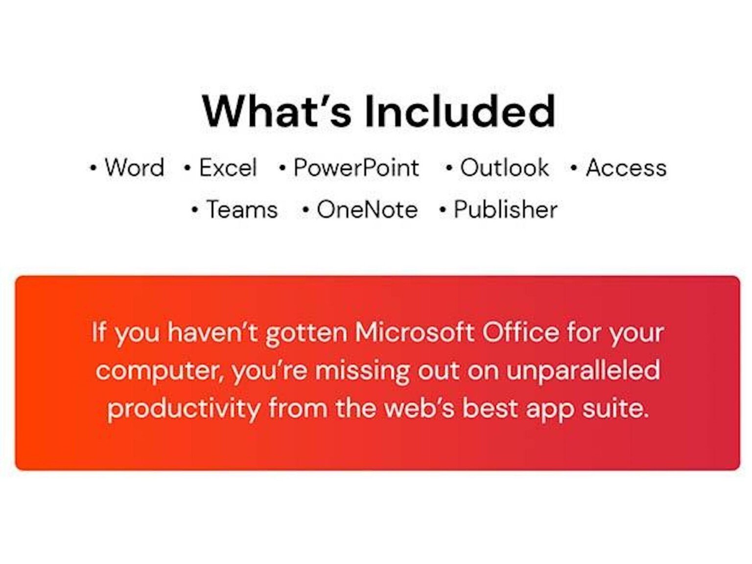 Inside card image for stay productive with this office 2021 windows 11 pro bundle Stack Commerce sponsored deal
