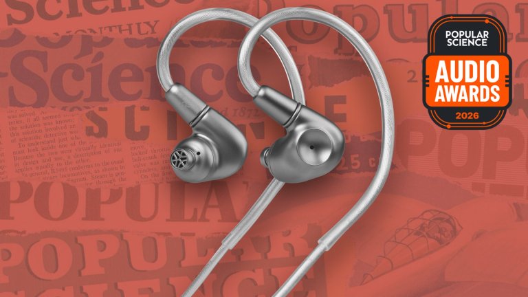 Meze Audio ASTRU in-ear monitors with titanium shells and a braided cable