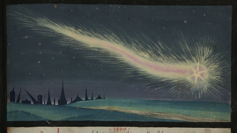 Depiction of a comet