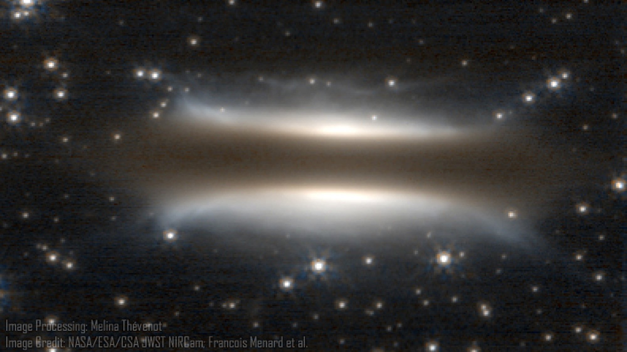 Distant space ‘hamburger’ hides a baby gas giant