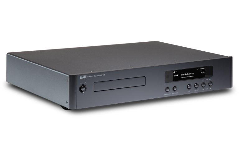 A black NAD C359 Classic Series CD Player on a white background