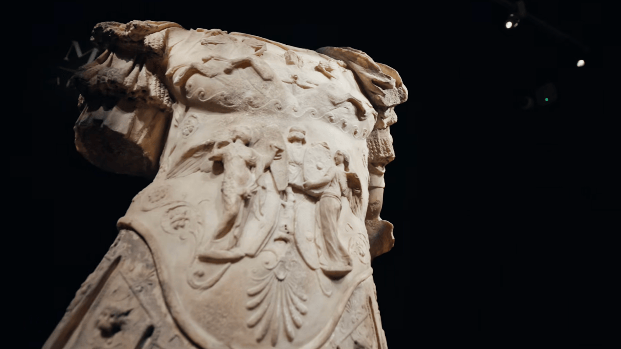 Image of Roman marble sculpture of Emperor's cuirass torso