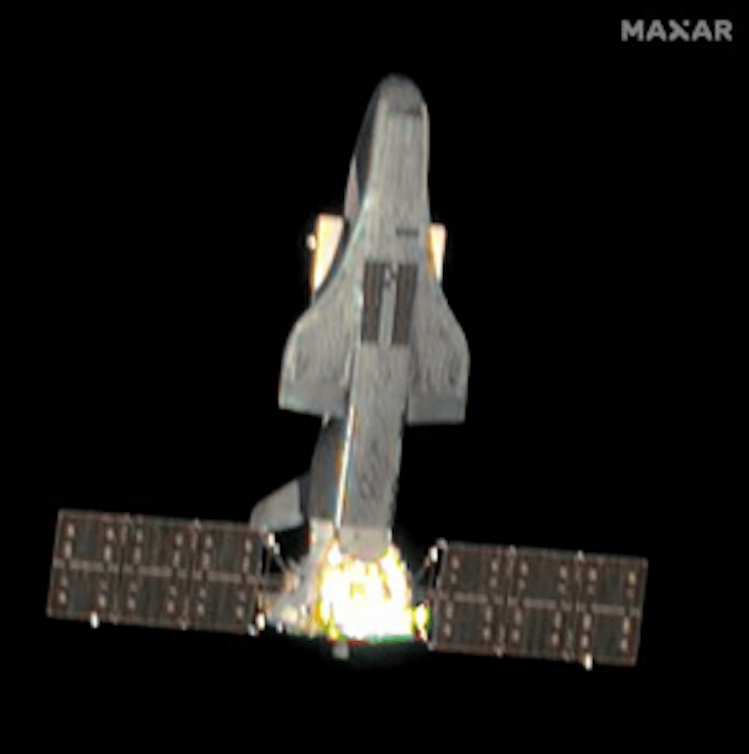 Underside image of Chinese space plane, Shenlong