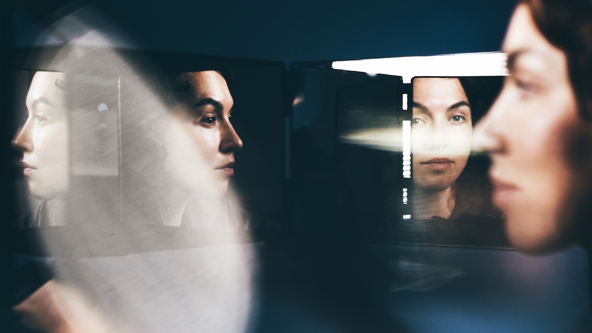 Kaleidoscope portrait of woman.