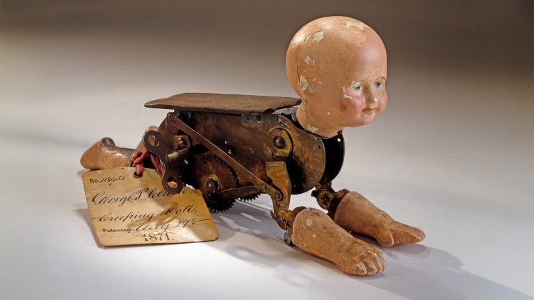 Creepy vintage baby doll
