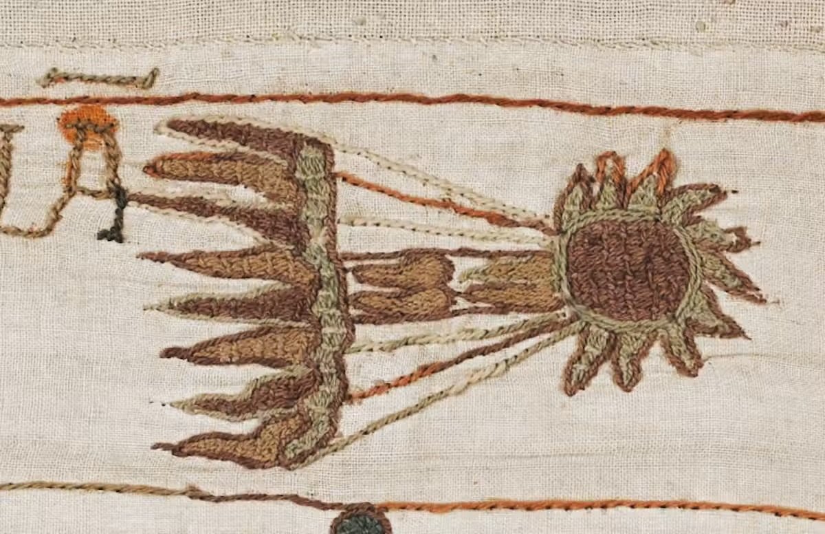 Halley’s Comet in 1066 as depicted on the Bayeux tapestry
