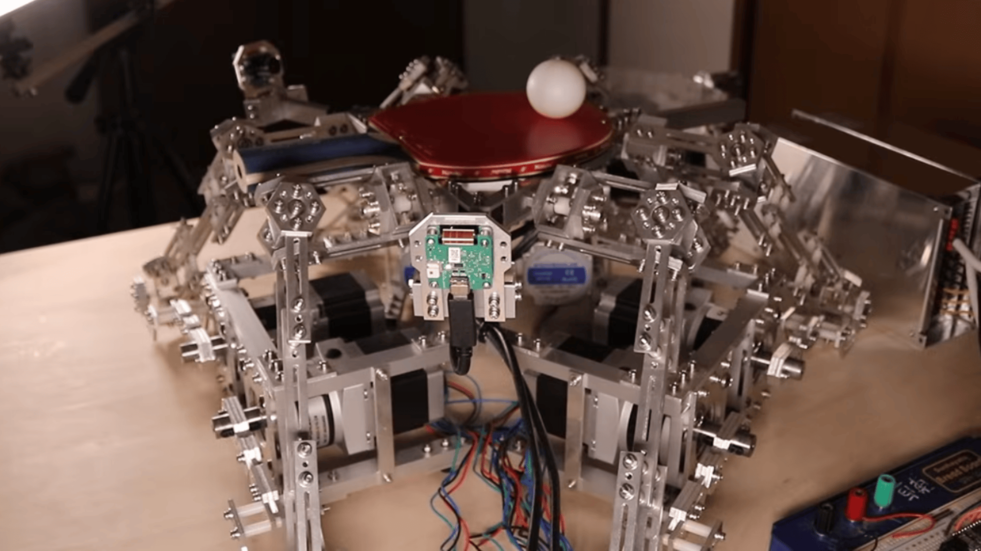 Bu robot yalnızca pinpon toplarını sektirmek için var